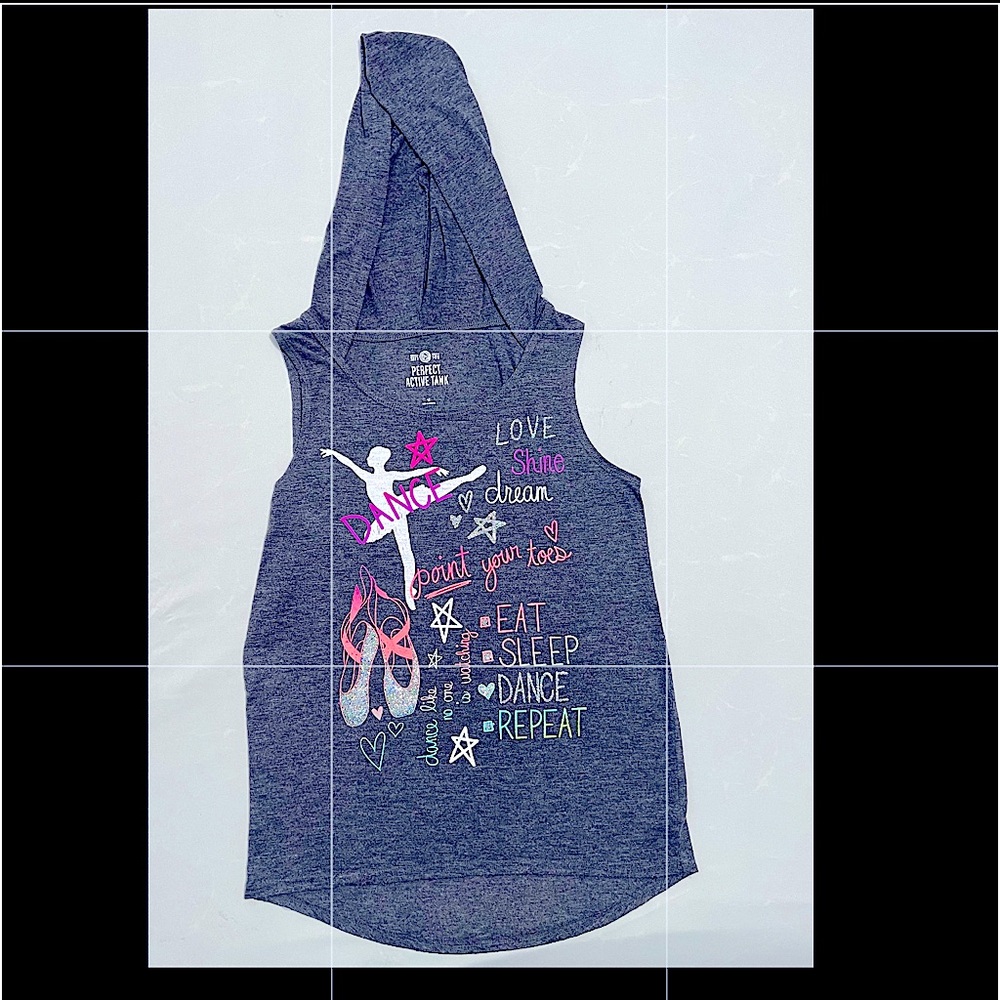 Girls Size 16 Sleeveless Hoodie